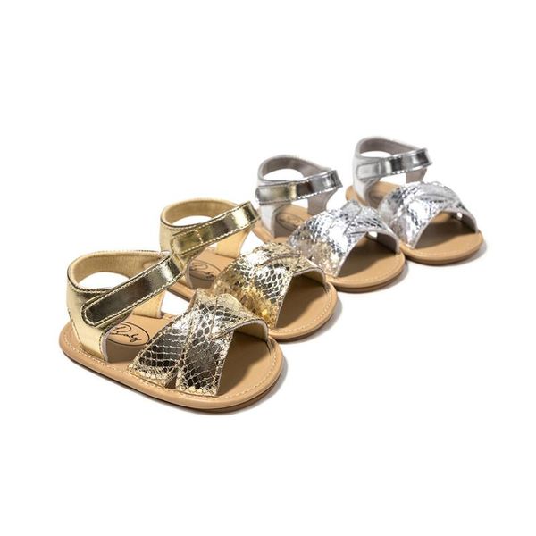 first walkers summer baby girls sandals serpentine breathable soft rubber soles non-slip toddler shoes silver gold color
first walkers summer baby girls sandals serpentine breathable soft rubber soles non-slip toddler shoes silver gold color