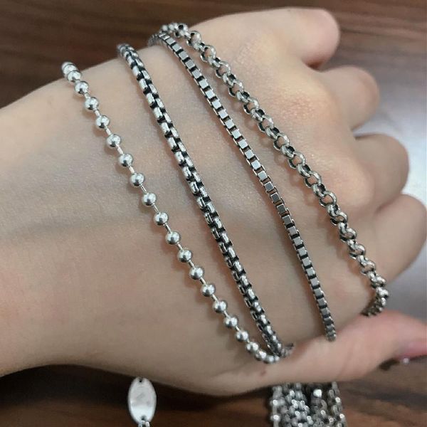 chains 925 sterling silver fashion box chain round bead personality wild men and women necklace
chains 925 sterling silver fashion box chain round bead personality wild men and women necklace