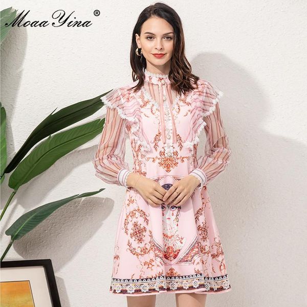 casual dresses moaayina fashion designer summer short pink dress women's striped long sleeve floral print splicing vintage party mini, Black;gray
casual dresses moaayina fashion designer summer short pink dress women's striped long sleeve floral print splicing vintage party mini, Black;gray