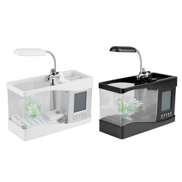 aquariums multifunctional usb rechargeable mini fish tank aquarium with clock function led light for living room bedroom and office etc
aquariums multifunctional usb rechargeable mini fish tank aquarium with clock function led light for living room bedroom and office etc