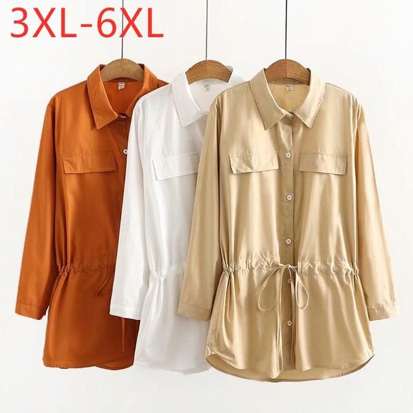 plus size t-shirt 2021 ladies spring autumn for women large long sleeve loose khaki belt cotton shirt 3xl 4xl 5xl 6xl, Black
plus size t-shirt 2021 ladies spring autumn for women large long sleeve loose khaki belt cotton shirt 3xl 4xl 5xl 6xl, Black