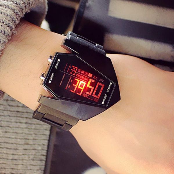 wristwatches led harajuku fashion trend student luxury clocks men women couple multi-function sports electronic alarm digital watches pareja, Slivery;brown
wristwatches led harajuku fashion trend student luxury clocks men women couple multi-function sports electronic alarm digital watches pareja, Slivery;brown