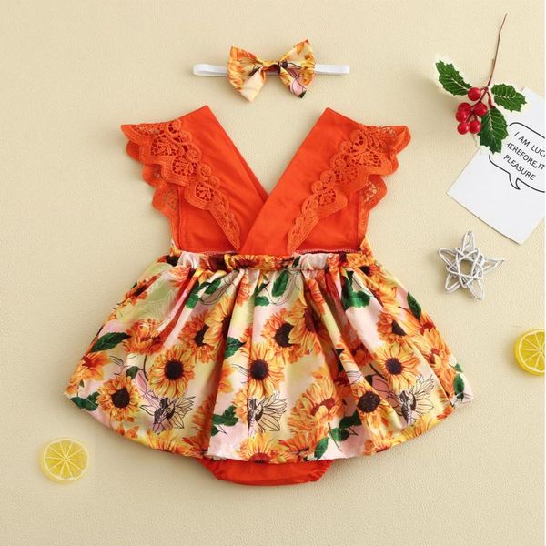 rompers infant baby girls bodysuits sleeveless fashion sweet sunflower printing lace romper bodysuit dress+headband summer clothes, Blue
rompers infant baby girls bodysuits sleeveless fashion sweet sunflower printing lace romper bodysuit dress+headband summer clothes, Blue