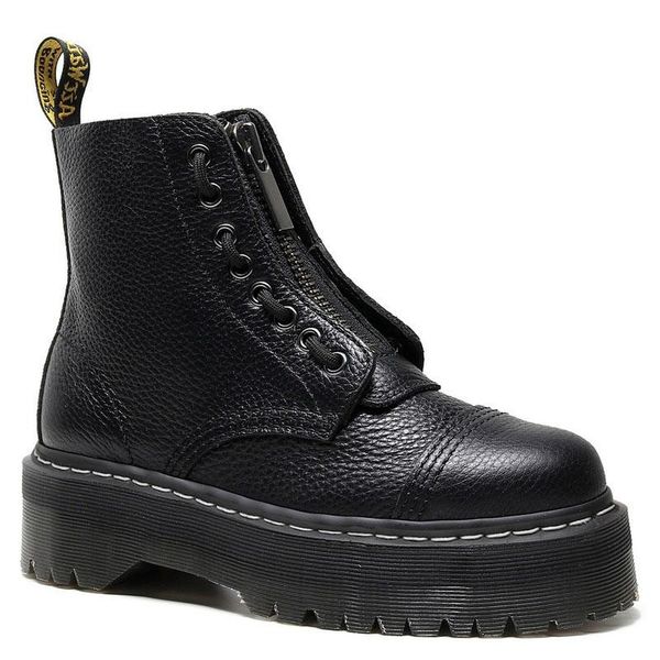 boots women genuine leather british thick-soled front zipper pull cowhide pebbled short mujer, Black
boots women genuine leather british thick-soled front zipper pull cowhide pebbled short mujer, Black