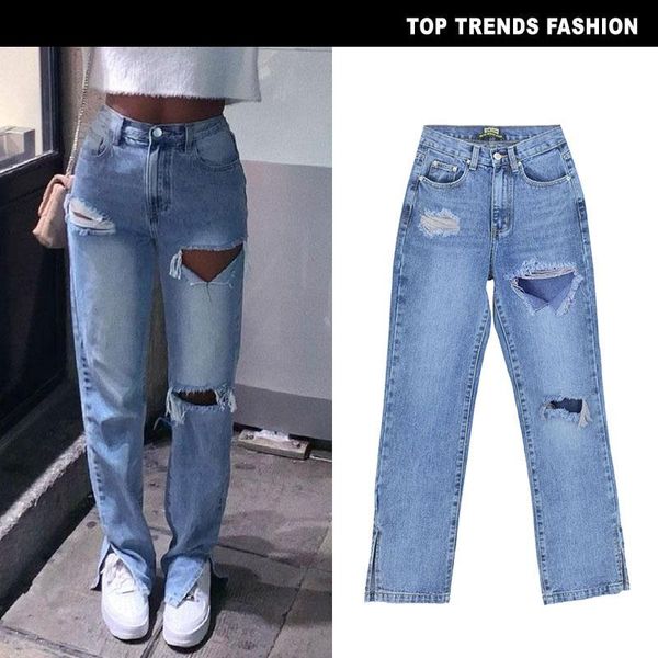 women's jeans fashion ripped hole high waist wide leg femme vintage streetwear loose korean trousers joggers women blue denim pants
women's jeans fashion ripped hole high waist wide leg femme vintage streetwear loose korean trousers joggers women blue denim pants