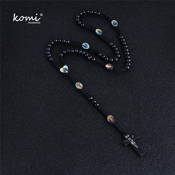 pendant necklaces komi vintage religious wooden beads necklace catholic rosary women long strand chain jesus jewelry gift r-020, Silver
pendant necklaces komi vintage religious wooden beads necklace catholic rosary women long strand chain jesus jewelry gift r-020, Silver