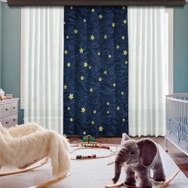 cipcici dreamy night single piece blackout curtain living room bedroom child decorative ethnic elite kids dark blue star & drapes
cipcici dreamy night single piece blackout curtain living room bedroom child decorative ethnic elite kids dark blue star & drapes