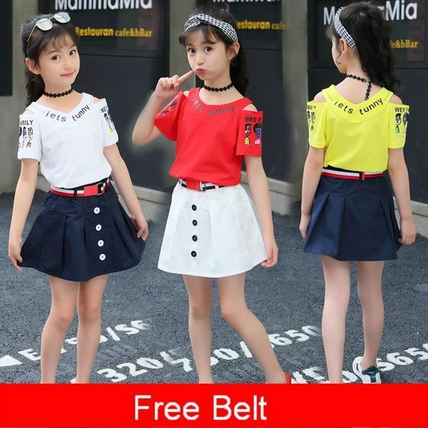 12 girls suit 11 summer fashion clothing 10 skirt set 9 childrens wear 8 hole short t shirt two piece, White
12 girls suit 11 summer fashion clothing 10 skirt set 9 childrens wear 8 hole short t shirt two piece, White