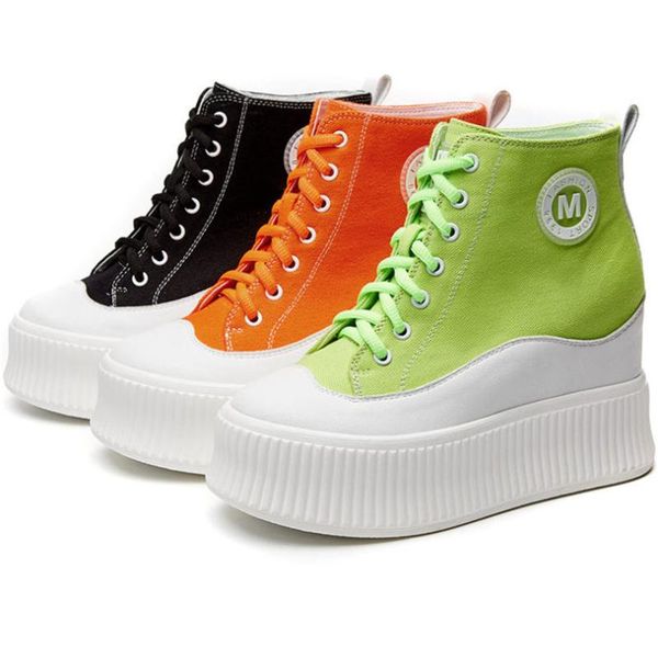 boots trainers women platform wedge ankle high heel fashion canvas sneakers hi creepers breathable casual shoes, Black
boots trainers women platform wedge ankle high heel fashion canvas sneakers hi creepers breathable casual shoes, Black