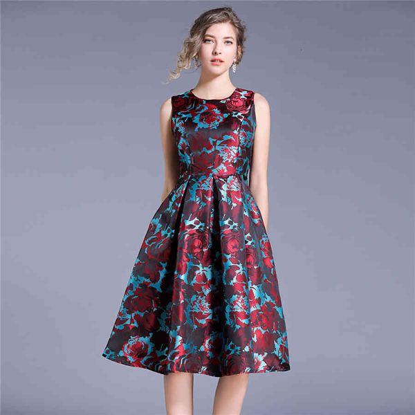 summer dress fashions of european high-end floral jacquard women in sleeveless ladies'dresses dressed as christmas parties moy2, Black;gray
summer dress fashions of european high-end floral jacquard women in sleeveless ladies'dresses dressed as christmas parties moy2, Black;gray
