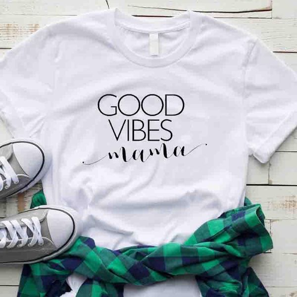 good vibe mama mom tshirts short sleeve 100% cotton funny tees letter print graphic o neck t-shirts for mother's day gifts women's, White
good vibe mama mom tshirts short sleeve 100% cotton funny tees letter print graphic o neck t-shirts for mother's day gifts women's, White