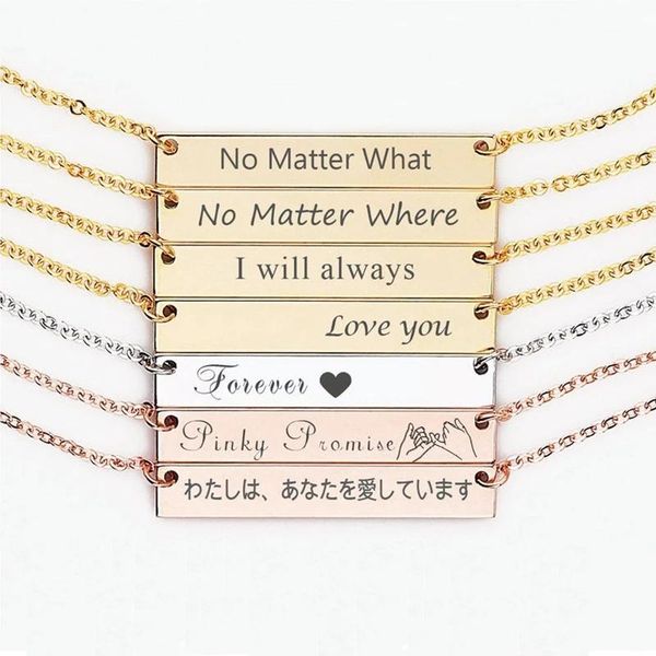 pendant necklaces customizable style jewelry women's gift necklace stainless steel holiday anniversary can be sent, Silver
pendant necklaces customizable style jewelry women's gift necklace stainless steel holiday anniversary can be sent, Silver