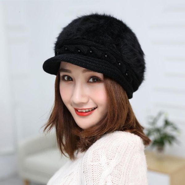 wide brim hats casual bead pearl rabbit fur beret hat for women gift winter and autumn boina feminina cap girls winter warm knit h, Blue;gray
wide brim hats casual bead pearl rabbit fur beret hat for women gift winter and autumn boina feminina cap girls winter warm knit h, Blue;gray