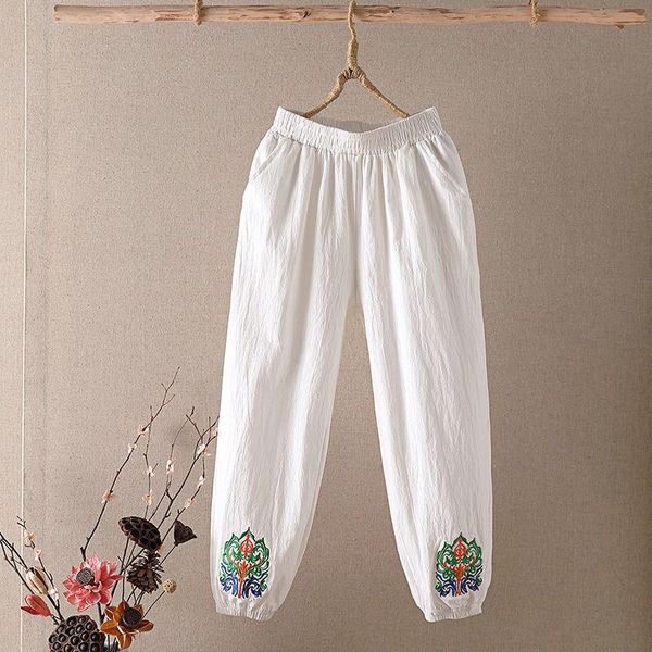 women's pants & capris 2021 arrival summer women casual loose all-matched ankle-length embroidery elastic waist cotton linen harem p86, Black;white
women's pants & capris 2021 arrival summer women casual loose all-matched ankle-length embroidery elastic waist cotton linen harem p86, Black;white