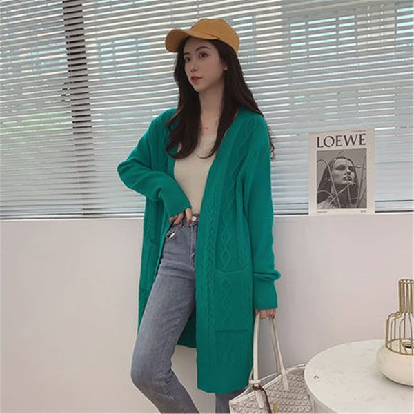 women's knits & tees long cardigan with a pocket, korean fashion, autumn, feminine, casual, loose knit, green coat, zy5943 ty0m, White
women's knits & tees long cardigan with a pocket, korean fashion, autumn, feminine, casual, loose knit, green coat, zy5943 ty0m, White