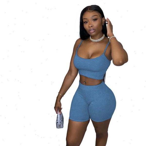 women tracksuits solid lounge wear tracksuit summer spaghetti strap vest crop biker shorts bodycon jogging two piece set outfit, Gray
women tracksuits solid lounge wear tracksuit summer spaghetti strap vest crop biker shorts bodycon jogging two piece set outfit, Gray