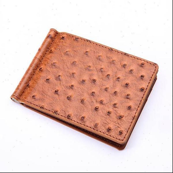 slim ostrich pattern leather mens money clip wallet with card slots cash holder metal clamp small purse for man, Red;black
slim ostrich pattern leather mens money clip wallet with card slots cash holder metal clamp small purse for man, Red;black