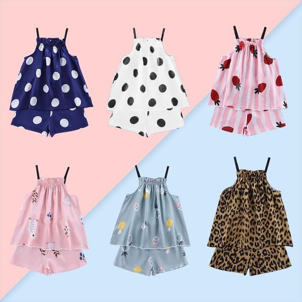 kids pajamas girls sleeveless summer clothes baby cartoon printed silk strap shorts 2 pcs sets children leisure suits 1, White
kids pajamas girls sleeveless summer clothes baby cartoon printed silk strap shorts 2 pcs sets children leisure suits 1, White