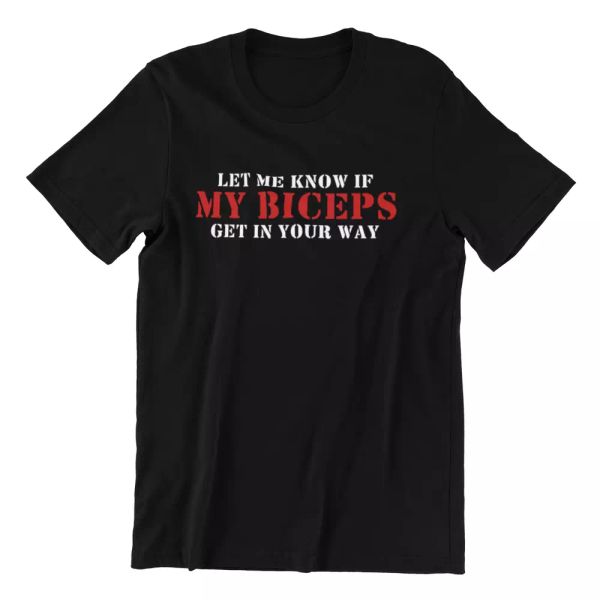 Let Me Know If My Biceps - Gym Bodybuilding Motivation Workout T-Shirt TOP Tee, White;black
Let Me Know If My Biceps - Gym Bodybuilding Motivation Workout T-Shirt TOP Tee, White;black