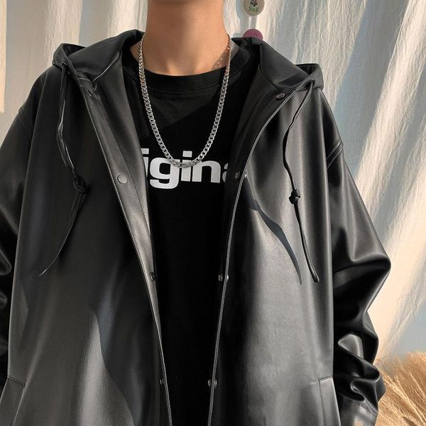 men's jackets 2021 autumn mid-length hooded leather windbreaker solid color long sleeve fashion youth style jacket m-5xl, Black;brown
men's jackets 2021 autumn mid-length hooded leather windbreaker solid color long sleeve fashion youth style jacket m-5xl, Black;brown