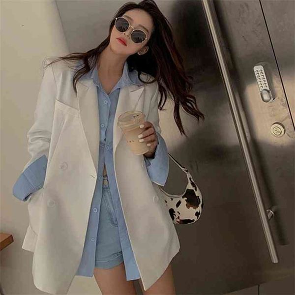 fashion women's suit spring and summer design sense niche jacket high-end small 210520, White;black
fashion women's suit spring and summer design sense niche jacket high-end small 210520, White;black