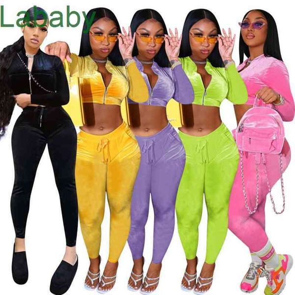 women tracksuits 2 piece pants solid velvet zipper high waist long sleeve jacket leggings sportswear fall winter outfits 5 colours, Gray
women tracksuits 2 piece pants solid velvet zipper high waist long sleeve jacket leggings sportswear fall winter outfits 5 colours, Gray