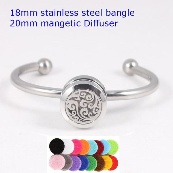 bangle 20mm magnetic auspicious clouds locket stainless steel 18mm snap button essential oil diffusing bracelet, Black
bangle 20mm magnetic auspicious clouds locket stainless steel 18mm snap button essential oil diffusing bracelet, Black