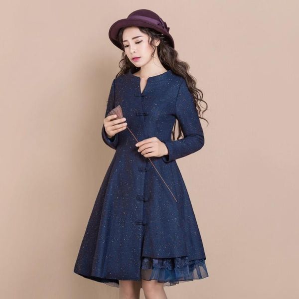 women's wool & blends s-3xl 2021 autumn winter women v neck jacket single breasted overcoat female lace patch solid slim coat, Black
women's wool & blends s-3xl 2021 autumn winter women v neck jacket single breasted overcoat female lace patch solid slim coat, Black