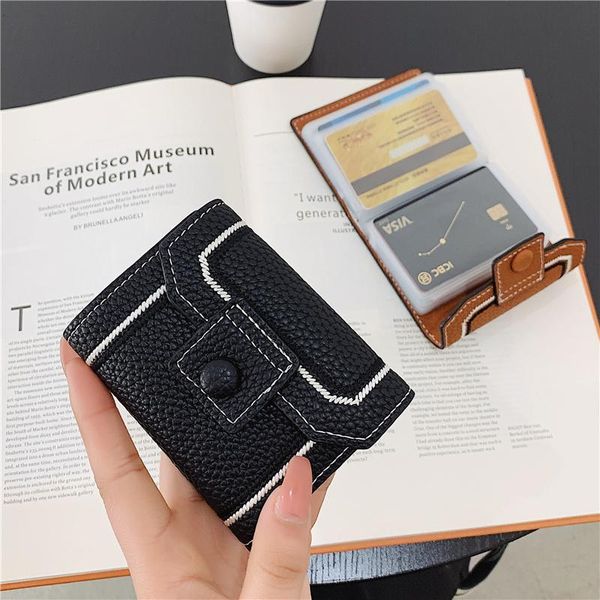 card holders bag female compact ultra-thin personality large-capacity multi-card storage bank holder, Brown;gray
card holders bag female compact ultra-thin personality large-capacity multi-card storage bank holder, Brown;gray