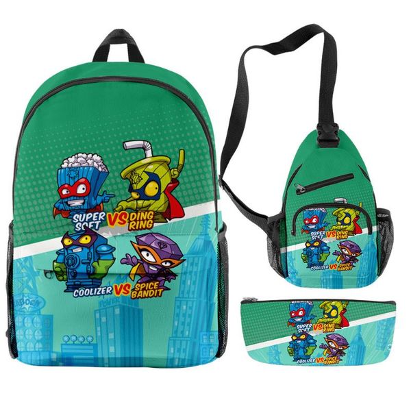 mochila super zings backpack 3pcs/set with shoulder bag chest pencil case cartoon superzings school travel laptop
mochila super zings backpack 3pcs/set with shoulder bag chest pencil case cartoon superzings school travel laptop
