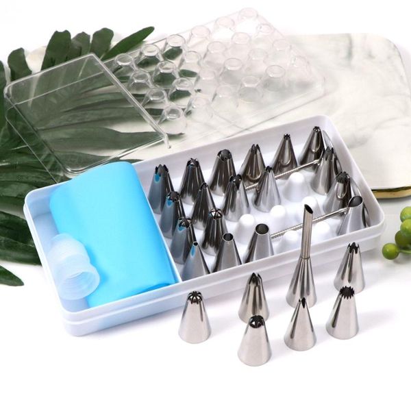 baking & pastry tools 29pcs icing piping tips set with storage box nozzles bags cake decorating supplies kit kitchen
baking & pastry tools 29pcs icing piping tips set with storage box nozzles bags cake decorating supplies kit kitchen