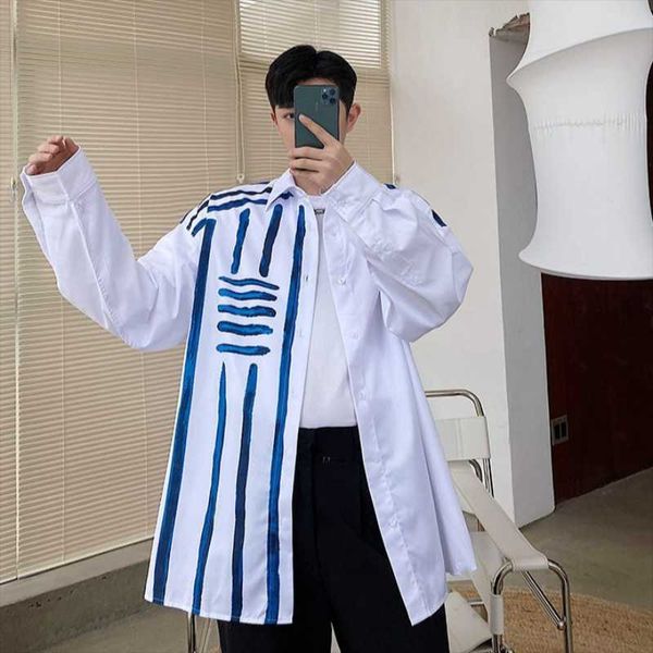 men's casual shirts long-sleeve shirt spring and autumn daily fashion cold wind is versatile loose large, White;black
men's casual shirts long-sleeve shirt spring and autumn daily fashion cold wind is versatile loose large, White;black