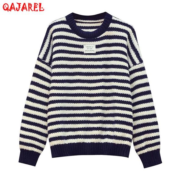 women's sweaters women knitted cotton striped coat autumn winter korean vintage casual pullovers 2021 elegant bodycon top, White;black
women's sweaters women knitted cotton striped coat autumn winter korean vintage casual pullovers 2021 elegant bodycon top, White;black