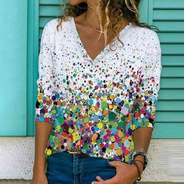 women's blouses & shirts v neck diamond print blouse shirt women spring vintage long sleeve pullovers 5xl casual plus size blusa stree, White
women's blouses & shirts v neck diamond print blouse shirt women spring vintage long sleeve pullovers 5xl casual plus size blusa stree, White