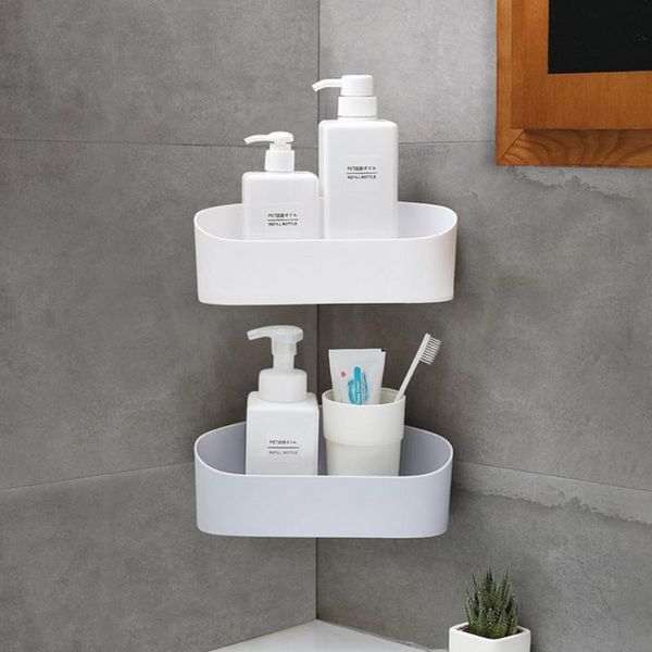 bathroom storage & organization 1pc wall-mounted rack non-drilling cosmetic shampoo holder corner shower shelf for kitchen accessories
bathroom storage & organization 1pc wall-mounted rack non-drilling cosmetic shampoo holder corner shower shelf for kitchen accessories