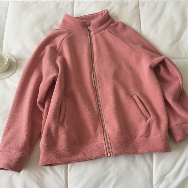 women's jackets women velvet pure color furry jacket lambswool long sleeve outcoat korean streetwear warm zipper coat fall winter outwe, Black;brown
women's jackets women velvet pure color furry jacket lambswool long sleeve outcoat korean streetwear warm zipper coat fall winter outwe, Black;brown