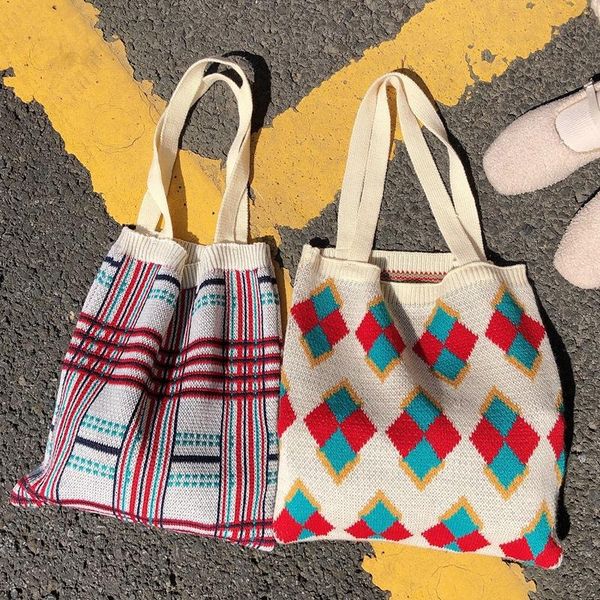 wool knitted shoulder shopping bag for women 2021 vintage fashion cotton cloth girls tote shopper large female handbag bags
wool knitted shoulder shopping bag for women 2021 vintage fashion cotton cloth girls tote shopper large female handbag bags