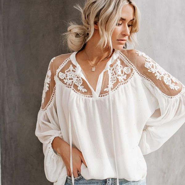 lantern long sleeve lace vintage womens shirt floral chiffon see through boho beach v neck blusa, White
lantern long sleeve lace vintage womens shirt floral chiffon see through boho beach v neck blusa, White
