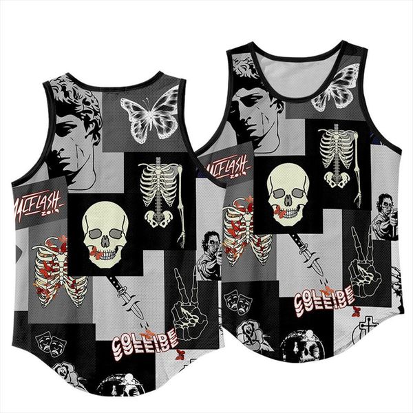 summer gym clothing for male sleeveless vest shirts men fitness bodybuilding cool skull print tank plus size 6xl, White;black
summer gym clothing for male sleeveless vest shirts men fitness bodybuilding cool skull print tank plus size 6xl, White;black