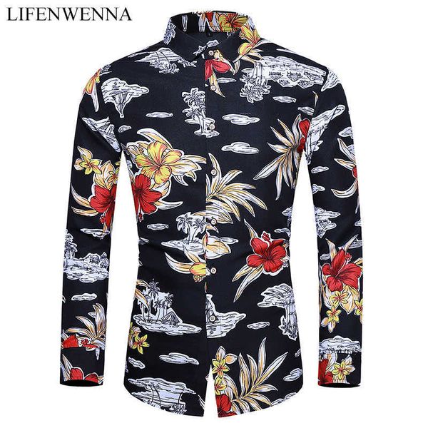autumn men's floral shirts casual button down long sleeve hawaiian shirt big size 6xl 7xl fashion printed business shirts 210528, White;black
autumn men's floral shirts casual button down long sleeve hawaiian shirt big size 6xl 7xl fashion printed business shirts 210528, White;black