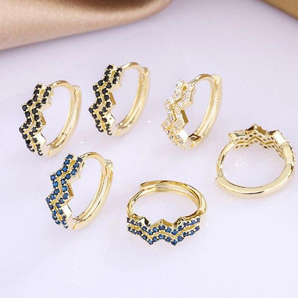 hoop & huggie trend 2021 wavy shape earrings for women blue zircon gold color ear hoops girls gifts jewellery accessories wholesale kbe233, Golden;silver
hoop & huggie trend 2021 wavy shape earrings for women blue zircon gold color ear hoops girls gifts jewellery accessories wholesale kbe233, Golden;silver