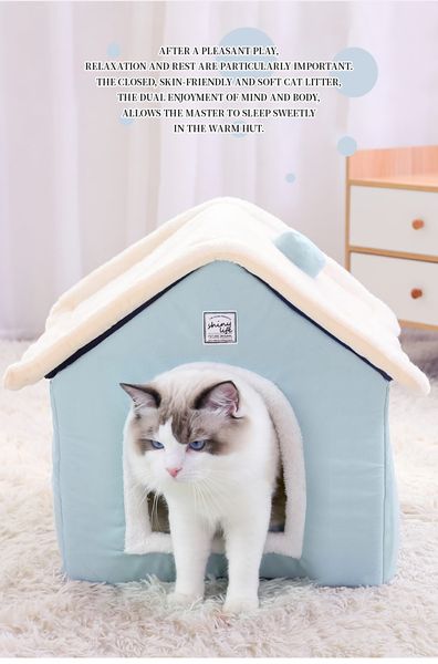 Dog House Indoor Warm Kenne Pet Cat Cave Nest Rabbit Nest Washabe Removabe Mat Cozy Seeping Bed
Dog House Indoor Warm Kenne Pet Cat Cave Nest Rabbit Nest Washabe Removabe Mat Cozy Seeping Bed