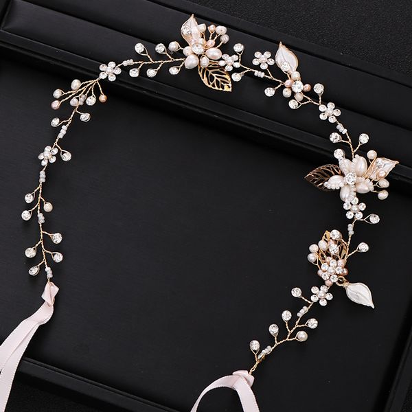 trendy wedding hair accessories floral freshwater pearl headband bridal gold headdress wedding hair strap handmade accessoriesdio chan conta, White;golden
trendy wedding hair accessories floral freshwater pearl headband bridal gold headdress wedding hair strap handmade accessoriesdio chan conta, White;golden