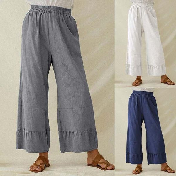 women's pants & capris women pant celmia plus size office wide leg fashion party elastic waist trousers loose solid casual long pantalo, Black;white
women's pants & capris women pant celmia plus size office wide leg fashion party elastic waist trousers loose solid casual long pantalo, Black;white