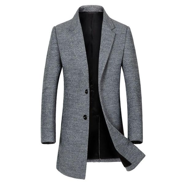 men's wool & blends turn down collar single breasted coat outerwear men style casual woolen trench coats 2021 autumn winter, Black
men's wool & blends turn down collar single breasted coat outerwear men style casual woolen trench coats 2021 autumn winter, Black
