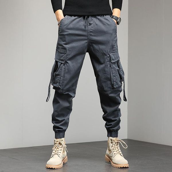 men's pants hip hop cargo men ribbons cotton sweatpants male tactical pocket casual trousers joggers streetwear slim fit, Black
men's pants hip hop cargo men ribbons cotton sweatpants male tactical pocket casual trousers joggers streetwear slim fit, Black