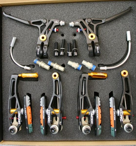 bike brakes kcnc mtb fold brake v1 vb1 v-brake levers & arms set red 270g one 
bike brakes kcnc mtb fold brake v1 vb1 v-brake levers & arms set red 270g one