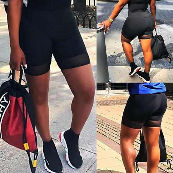 women's shorts 3xl women fashion plus size high elasticity spliced grenadine gym active trouser sportwear black ropa verano mujer, White;black
women's shorts 3xl women fashion plus size high elasticity spliced grenadine gym active trouser sportwear black ropa verano mujer, White;black