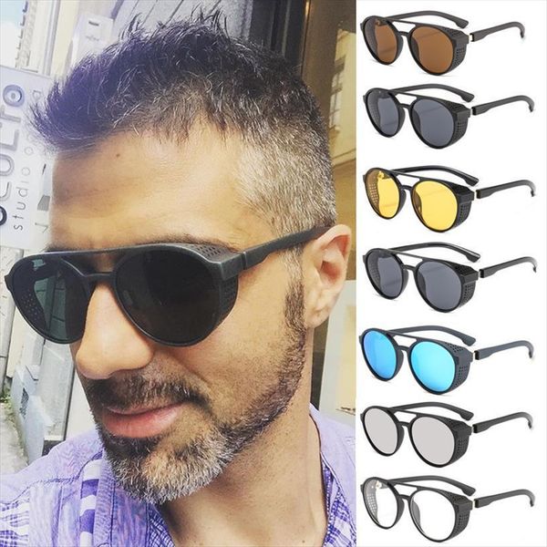 vintage round steampunk sunglasses men brand designer classic goggles car driving sun glasses oculos masculino male uv400, White;black
vintage round steampunk sunglasses men brand designer classic goggles car driving sun glasses oculos masculino male uv400, White;black