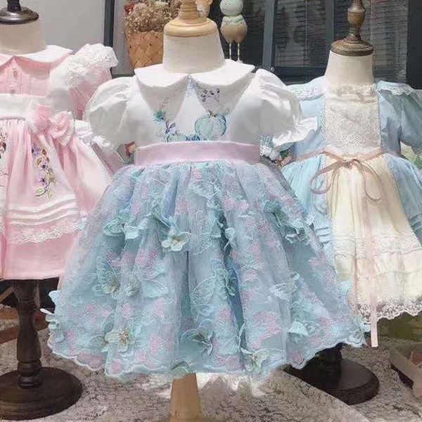 summer lolita spanish princess dress turkish flower girl dresses kids for girls party birthday wedding girl's, Red;yellow